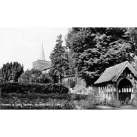 St Mary the Virgin, Great Bardfield Church - Many thanks to Brenda Jones of New Zealand for supplying this 
postcard.

