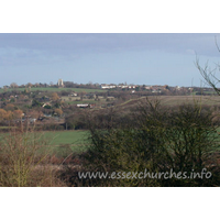 St Andrew, Ashingdon Church - 


This image shows the view across to 
Canewdon 
church, which is almost exactly two miles as the crow flies.











