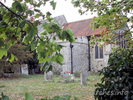 St John the Baptist, Mucking Church - 


Sadly yet another private residence. Though I believe this to 
be preferable to losing these buildings for good. Very difficult to get a shot 
of this one. The majority of this church is C19, apart from the chancel, whose 
perpendicular three-light east window is just visible here.
