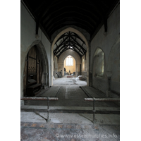 St John the Baptist, Mucking Church - Looking west from the chancel.