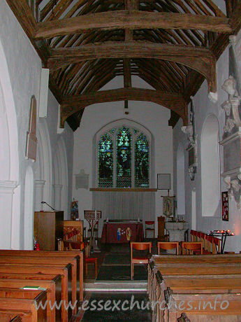 St Mary Magdalene, Great Burstead Church - 



The S aisle. The arcading, which was responsible for the earlier dating of this S aisle, is clearly C16. However, as has been mentioned, it is now known that the S aisle is now much older than this. It is likely, therefore, that this aisle started life as a separate chapel, and that the arcade to connect it with the main church was installed in the 16th century.














