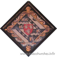 St Michael, Theydon Mount Church - 


This is the hatchment of Abigail, wife of Sir William Smyth, 
6th Bt. She died 1787.
