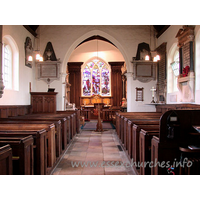 St Michael, Theydon Mount Church - 


The full view East from the back of the church. The feeling 
one gets from walking into this church is incredible. Its array of monuments is 
immense, and gives a great sense of completeness.
















