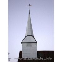 St Mary, Hawkwell Church - The belfry is C15.

