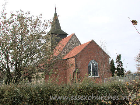 St Giles, Mountnessing Church - For Chris & Debbie 'Terry' Terry.
View from SouthEast Brick chancel, with Gothic tracery - 1805.
 



