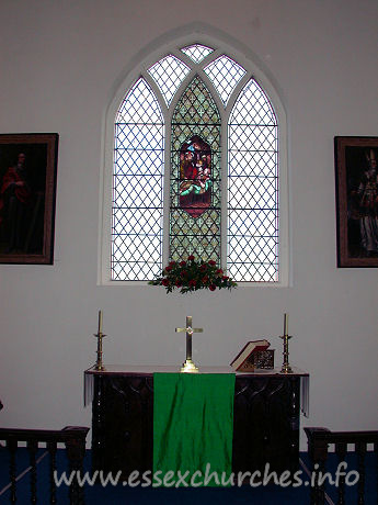 St Giles, Mountnessing Church - The altar and E window.



