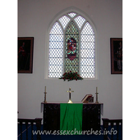 St Giles, Mountnessing Church - The altar and E window.



