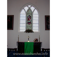 St Giles, Mountnessing Church - The altar and E window.



