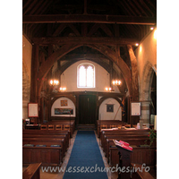 St Giles, Mountnessing Church - Looking west from the chancel.



