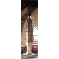 St Giles, Mountnessing Church - The font.



