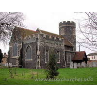 St Nicholas, South Ockendon Church - The perpendicular N chancel chapel is C13, as is the round 
tower.



