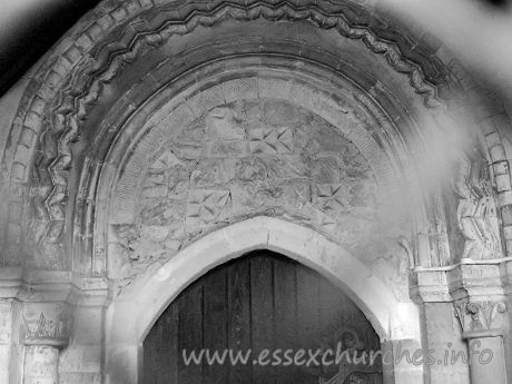 St Mary Magdalene, North Ockendon Church - The Norman S doorway has survived intact, and is a splendid 
piece of work.



