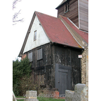 St Nicholas, Laindon Church - The Priest's House dates from C17. It forms an annexe to the W 
of the main church building. It is a two-storey building, and has been much 
restored.




