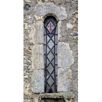 Dedication Unknown, Mashbury Church - One of two Norman windows in the north wall.
