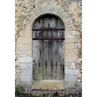 Dedication Unknown, Mashbury Church - This N door is rather plain, apart from the C12 ironwork.
