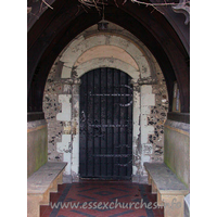 St Mary, Stifford Church - Plain Norman north doorway.

