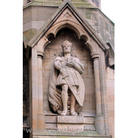 Holy Cross, Waltham Abbey Church - [King] Harold still stands proudly at the west end of the S 
aisle.


