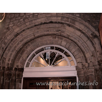 St Mary Magdalene, East Ham Church - This, the original west doorway, is preserved, and now lies 
under the tower.
