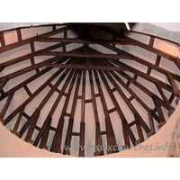 St Mary Magdalene, East Ham Church - This Norman ceiling was discovered above the apse in 1931. The 
original wooden pegs are still clearly visible, just as they were left by the 
Norman carpenters.
