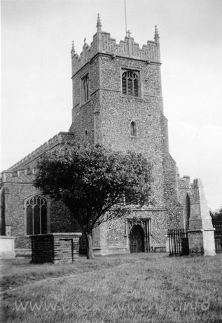 St Peter ad Vincula, Coggeshall Church - One of a series of 8 photos bought on eBay. Photographer unknown.
 
Showing "The Belfry Tower" -  dated September 1939.