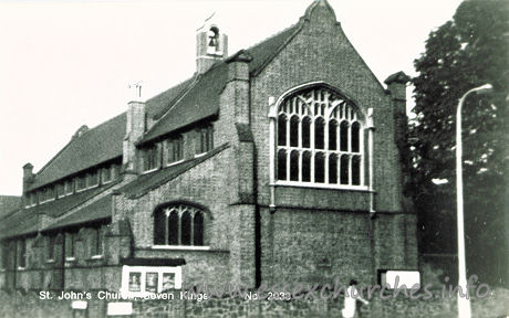 St John, Seven Kings Church - A real photograph processed by Fitzwilliams, Seven Kings, 
Ilford, Essex.
