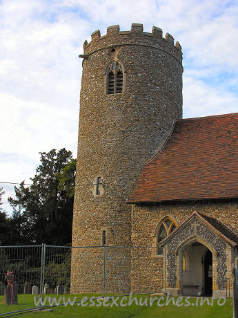 St Gregory & St George, Pentlow Church - My visit to Pentlow was expedited by some news from Simon, of
Suffolk Churches, 
that the tower had been struck by lightning.
