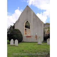 St Peter (Ruins), Alresford Church - The rendered west end of the church.