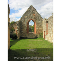 St Peter (Ruins), Alresford Church - Looking west from the chancel.