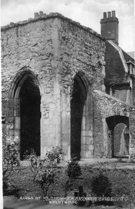St Thomas Chapel, Brentwood  Church - This image has been kindly supplied by Andy Barham.