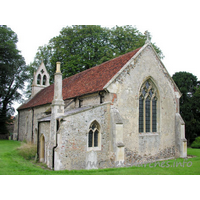 St Mary the Virgin, Little Chesterford Church - The nave and chancel here are C13, and are both covered by the one roof.