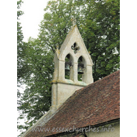 St Mary the Virgin, Little Chesterford Church - The bellcote is from C19.