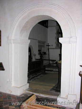 St Mary the Virgin, Strethall Church - This chancel arch seems to be the cause of confusion amongst several experts. Pevsner stated that the chancel arch, appearing to be Anglo-Saxon, was actually post-Conquest, due to the decoration on the capitals. The church guide, however, refers to H.M. Taylor's Anglo-Saxon Architecture, which describes the chancel are as "one of the finest examples of Anglo-Saxon workmanship in smaller parish churches."