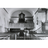 St Andrew, Helion Bumpstead Church - Taken from a picture in the church. Note the west gallery, which is no longer present. Compare this with Interior Image 3.