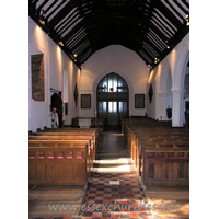 All Saints, Nazeing Church - Looking westwards, from the chancel arch.