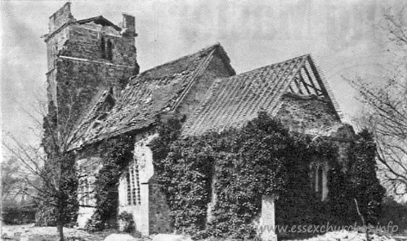 St Andrew, Langenhoe Church - Langenhoe church, seen here shortly after the earthquake of 1884. See the Wikipedia link under Church Details for more information.