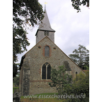 St Michael & All Angels, Copford Church - During the restoration by Woodyer, between 1879 and 1884, part of the W wall was rebuilt, at the same time as the removal of the W gallery.