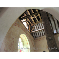 St Michael & All Angels, Copford Church - The belfry structure.