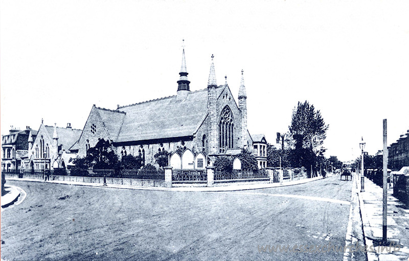 Park Road Methodist, Southend-on-Sea  Church - This postcard scan was kindly supplied by Tony Brown of http://www.miltonconservationsociety.com.