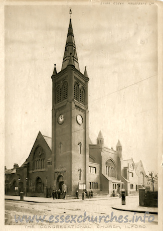 Ilford (Vine) Congregational Church, Ilford  Church - Postcard by South Essex Recorders Ltd.
This church was originally known as The Ilford Congregational Church, and later as the Vine Congregational Church and the Vine Memorial Congregational Church. It was demolished in 1986.