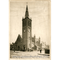 Ilford (Vine) Congregational Church, Ilford  Church - Postcard by South Essex Recorders Ltd.
This church was originally known as The Ilford Congregational Church, and later as the Vine Congregational Church and the Vine Memorial Congregational Church. It was demolished in 1986.