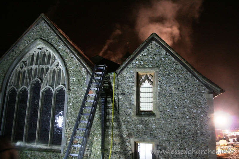 St Mary the Virgin, Sheering Church - Image courtesy of Essex County Fire and Rescue Service - http://www.essex-fire.gov.uk.