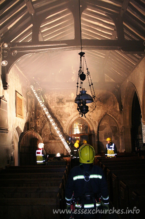 St Mary the Virgin, Sheering Church - Image courtesy of Essex County Fire and Rescue Service - http://www.essex-fire.gov.uk.