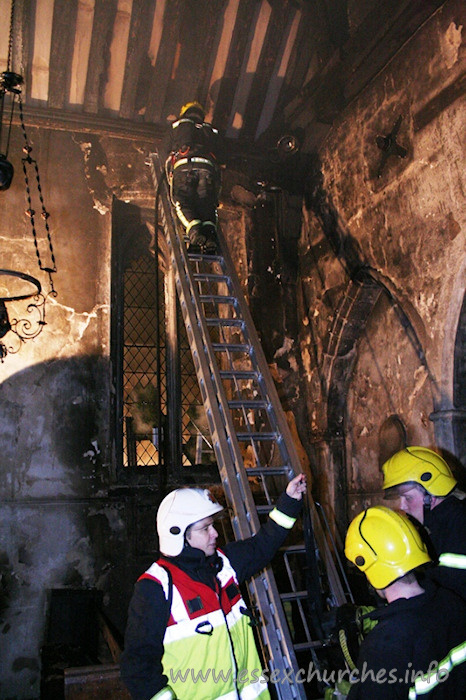 St Mary the Virgin, Sheering Church - Image courtesy of Essex County Fire and Rescue Service - http://www.essex-fire.gov.uk.